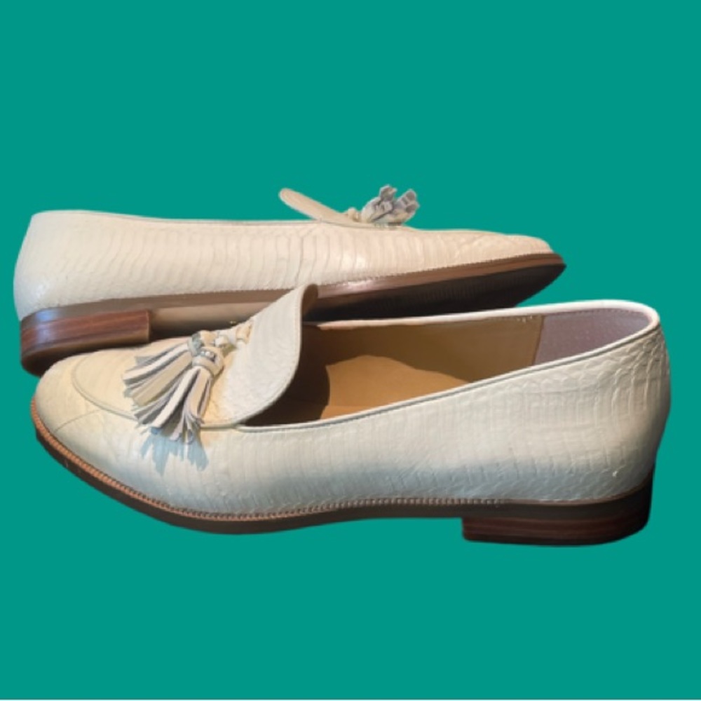 White leather loafer-Size 8.5-Lauren Ralph Lauren
